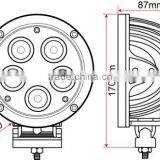 50W Led Work Light for JEEP, DC10-30V 6000K Black/White 50w Flood Beam Work Light Led for Truck LH-152 thumbnail-2