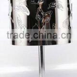 Modern Stainless Table Lamp With Butterfly Shade