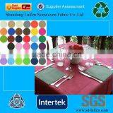 Colored Food Grade Nonwoven Table Cloth Fabric