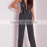 Sexy Backless Strip Deep V High Quality Fashional Women Jumpsuit thumbnail-6