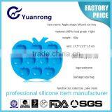 Apple Shape Washable Durable High Quality Silicone Ice Cube Tray