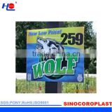 colorful and non-corrosive pp hollow resistant dirt signboard
