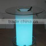 Led Outdoor High Top Glass Tool Patio Ice Bucket/cooler Table With Iron Feet Relax thumbnail-3