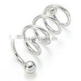 Twister 4 Hoops Cork Screw Ear Jewelry thumbnail-1