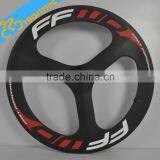 FFWD carbon 3 sopke bicycle wheels for sale,OEM 700c three spoke carbon fiber road bike wheels