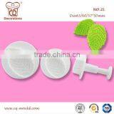 Fondant Rose Leaf Plunger Cutter Large Size 3pcs Each Set