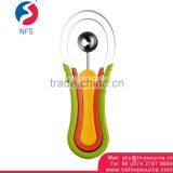 Colorful Folding Ice Cream Steel Peeler Metal Fruit Scoop thumbnail-1