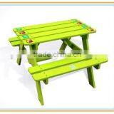 High Quality Outdoor Kids Children Wooden Picnic Table thumbnail-6