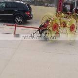 Trailer Mounted High Quality 4 Wheel Hay Rake,hay Tedder for Sale thumbnail-5