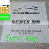 WHOLESALE! Printed Plastic Tyre Rubbish Bags on Roll to Protect Tyre thumbnail-1