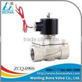 3/8" 1/2" 3/4" 1" Stainless Steel Water Air Solenoid Valve ZCQ-09SS thumbnail-1