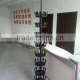 Revolving Shoe Rack Tree 8 Tier - Shoe Organizer Holds 18 Pairs - Chome thumbnail-1