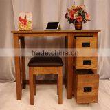 Modern Design Home Furniture Solid Wooden Study Desk, Pine Study Table Study Computer Table Desk Cabinet thumbnail-5