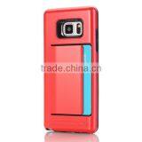 Card Slot Phone Case TPU + PC Phone Shell Protecive Back Cover for Samsung Note7 thumbnail-2