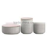 Custom Ceramic Candle Jars With Cement Graven With Soy Wax Personalized Scented Candle Jar thumbnail-4