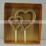 Resin Wedding Heart Cake Topper thumbnail-1