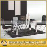Silver Stainless Steel Dining Table Restaurant Furniture Fine Dining