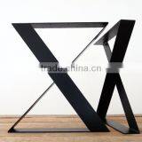 X Shape Flat Steel Leg High Quality Metal Black Coffee Table 28 Inch Legs thumbnail-3