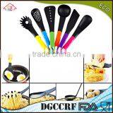 NBRSC High Quality Set of 6 Pieces Colorful Nylon Kitchen Utensils Set Ladle Slotted Strainer Spatula Spoon Solid thumbnail-4