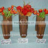 Antique Decorative Wooden Vase,wooden Flower Pot for Dry Flower thumbnail-1