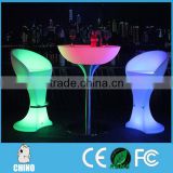 Glowing illuminated lounge LED Color changingled bar chair/ nightclub