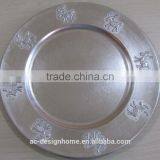 SILVER FOIL PP PLASTIC CHARGER PLATE thumbnail-1