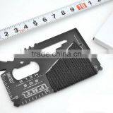 New Arrival 14 in 1 Stainless Emergency Camping Tools Card With Rope thumbnail-2