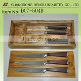 4pieces High Quality Steak Knife Set With Bamboo Box thumbnail-1