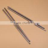 New 1 Pair Chinese Stylish Chop SticksNon-slip Design Stainless Steel Chopsticks thumbnail-3