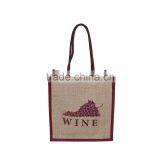 Supermarket Non Woven Wine Shopping Bag Can Custom Logo Printed Promotion thumbnail-1