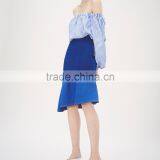 Latest Fashion Vintage Denim Pattern Lady Short Jean Skirt Design Picture thumbnail-6