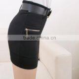 Pleated High-waisted Wrap Short Girl's Pencil Skirt thumbnail-2