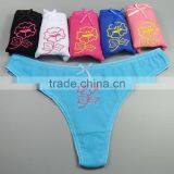 Sexy Hot Teen Girls Underwear Flower Embroidery Panties Women's Thongs thumbnail-2