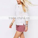 MGOO Chunky Sweater With V Back Design Spring-Summer Fashion Cashmere Sweaters Loose Cozy Oversized Sweater Open thumbnail-2