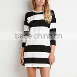 Women's Classic Stripes Split Mini 7 Minutes of Sleeve Dress thumbnail-2