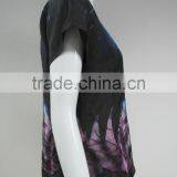 Ladies' Plume Printing Silk Habotai Pullover thumbnail-2