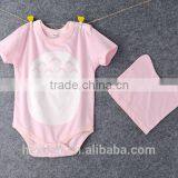 OEM Baby Boy's Clothes 100% Cotton Short Sleeve Rompers thumbnail-4