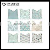 Fashion Plain Blue Throw Pillow Cover thumbnail-1