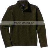 Mens Fashion Thick Sweater Stand Collar Knitting Plain Cashmere Pullover,Sweater thumbnail-2