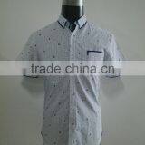 2015 SUMMER MEN'S SHORT SLEEVE SHIRT LUXURY QUALITY FASHION STYLE DOUBLE COLLAR thumbnail-1