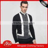 Men's Costume Slim Fitted Zip up Sweatshirt Without Hood thumbnail-1