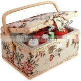 Beautiful Flower Pattern Sewing Basket Manufacturer thumbnail-3