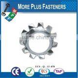 Made in Taiwan Bright Zinc Plated External Tooth Lock Washer thumbnail-5