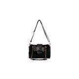 Black Synthetic Chain Strap Handbag Fashionable , Cross Shoulder Bags