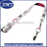 duplex printing Polyester Material ID card holder neck lanyard