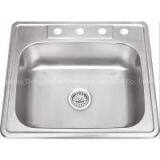 Stainless Steel Single Bowl topmount  Sink