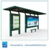 outdoor led display advertising bus stop shelter