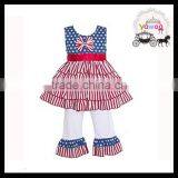 Sleeveless Puffy Dress Icing Pants 4th of July Outfits Baby Clothes Wholesale Kids Clothing Children Clothes Clothing Sets
