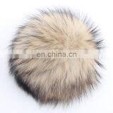 Fluffy Full Dyed Color Raccoon Fur Ball for Key Rings/shoes/bag Carm thumbnail-4