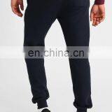 High Quality Men Athletic Tracksuit Buttoms Plain Black Cotton Jogging Pants Men thumbnail-3